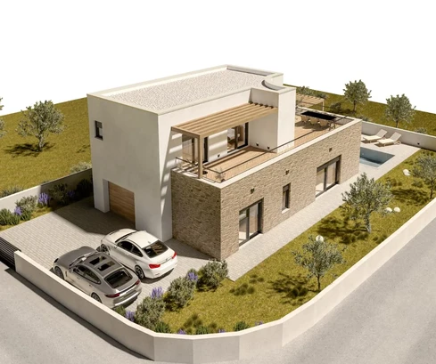 Vodice, NOVOGRADNJA, dom s bazénom, 176,40 m²