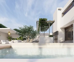 Rogoznica, vila s bazénem a výhledem na moře, 243,55 m²