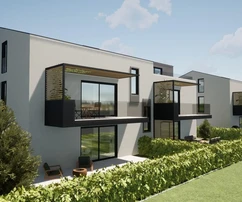 Poreč - Nuevo apartamento de dos dormitorios, cerca del mar y en construcción