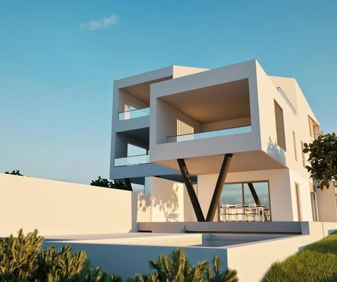 Spacious apartment with a pool and sea view for sale in Croatia