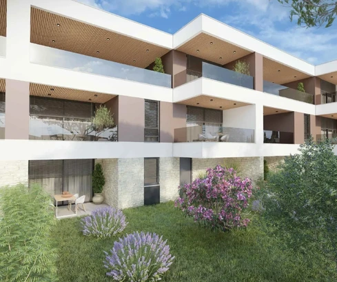 Pula, ático de tres habitaciones 111 m² con garaje en complejo residencial moderno, 2026, segundo piso