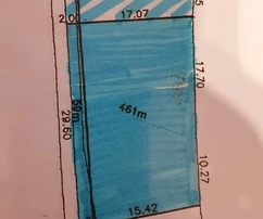 Marina, stavební pozemek 461 m2, 300 m od moře a pláže