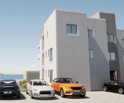 Apartamentos modernos en Čiovo con impresionantes vistas al mar