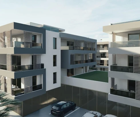 Split, Podstrana | Zweizimmerwohnung im zweiten Stock mit Garagenstellplatz