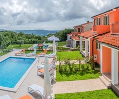 Istrie, Rabac: Malebný dům s výhledem na staré město