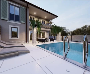 Kétszintes lakás medencével Malinskán eladó Horvátországban