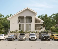 Insel Krk, Malinska, Vierzimmer-Penthouse 105 m², zwei Terrassen und Meerblick