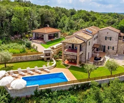 Casa de piedra rústica con piscina, Istria, Tinjan