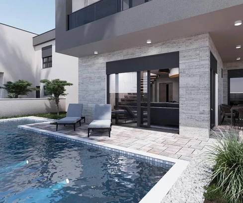 Modern duplex home for sale in Medulin in Croatia