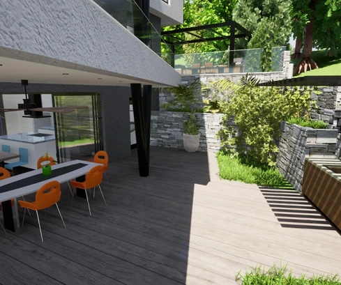 Großzügige Wohnung mit Garten und Pool zu verkaufen in Kroatien