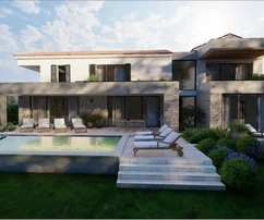 Luxusvilla medencével és tengerre néző kilátással, Isztria, Poreč