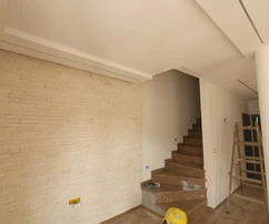 Villa jumelée en phase de travaux de finition