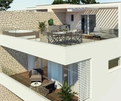 <p>Moderna casa bifamiliare in costruzione, a solo 1 km dal mare, Umago, ISTRIA</p>