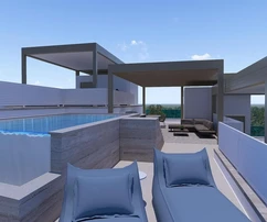 Penthouse z basenem na sprzedaż w okolicach Szybenika w Chorwacji