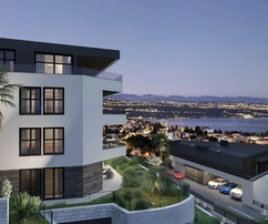 Penthouse s panoramatickými terasami na prodej v Opatiji v Chorvatsku