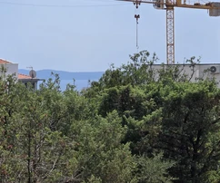Čiovo, Okrug G., działka budowlana 848 m² w strefie M1, widok na morze