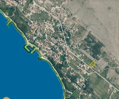 For sale - building plot on the main street - Rtina Miočići, 1688 m²