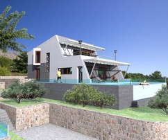 Lussuosa nuova villa vicino a Spalato con vista sul mare