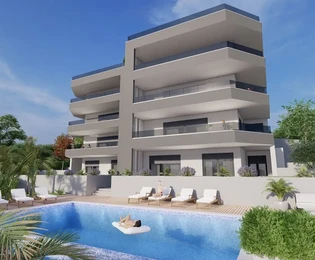 Split, Slatine, pohodlný dvoupokojový apartmán 113 m2, výhled na moře