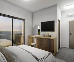 EXKLUZIVNÍ APARTMÁN S VÝHLEDEM NA MOŘE, 600 M OD PLÁŽE!