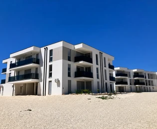 Istrien, Liznjan: Apartment mit Meerblick in Küstennähe