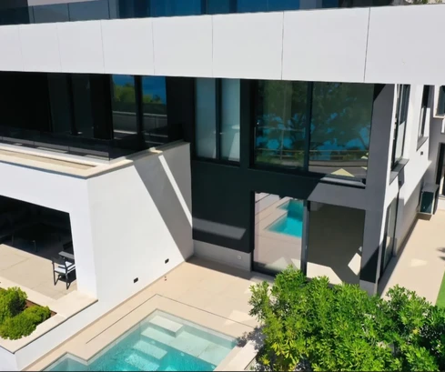 Luxury two-level apartment with a pool for sale in Opatija in Croatia