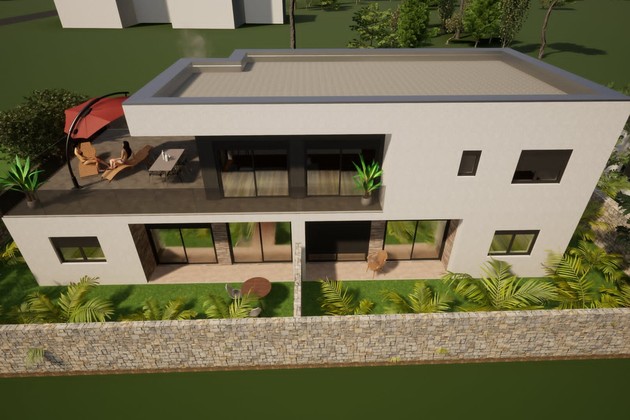 Ático en venta en una villa moderna cerca de la playa en Croacia