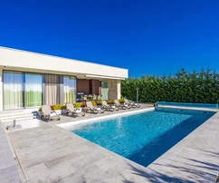 Istra, Brtonigla, exkluzívna Moderná Vila s výhľadom na more a wellness oáza