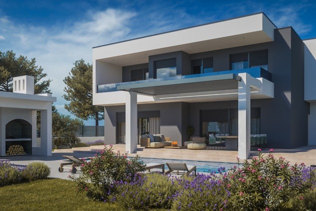 Stunning Modern Villa Near Sibenik with Pool and Views