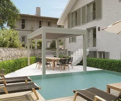 Isola di Krk, Malinska, eccellente appartamento bilocale di 47 m², piscina, terrazza e giardino
