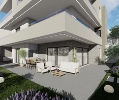 Tisno - Appartamento di lusso S1, seconda fila dal mare, piano terra con giardino