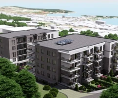 Makarska: Luxus két hálószobás lakás új építésűben 2026.