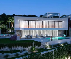 Villa de lujo con piscina en venta en Brsečine, Croacia