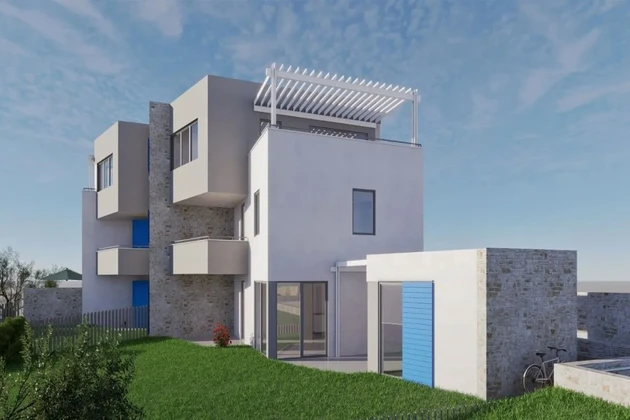 NEUE WOHNUNG MIT MEERBLICK, 200 M VOM STRAND ENTFERNT!