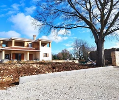 Istria, Poreč: Villa de piedra con vistas al mar