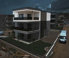 Vodice - Appartement de luxe S3 avec vue panoramique sur la mer, à 300 m de la plage