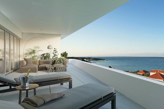 Modern apartments on Ugljan with a shared swimming pool and sauna – only 200 m from the sea