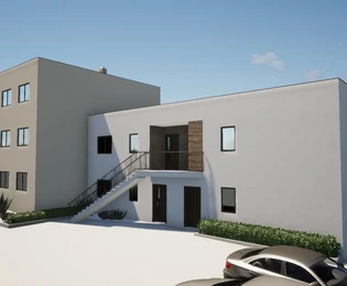 Istria, Tar: Modern apartment with loggia near the sea