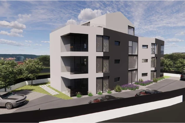 Isztria, Rovinj, Luxus két hálószobás földszinti apartman saját kerttel, 300 m-re a strandtól