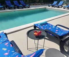 Istrien, Poreč: Modernes haus mit pool und meer