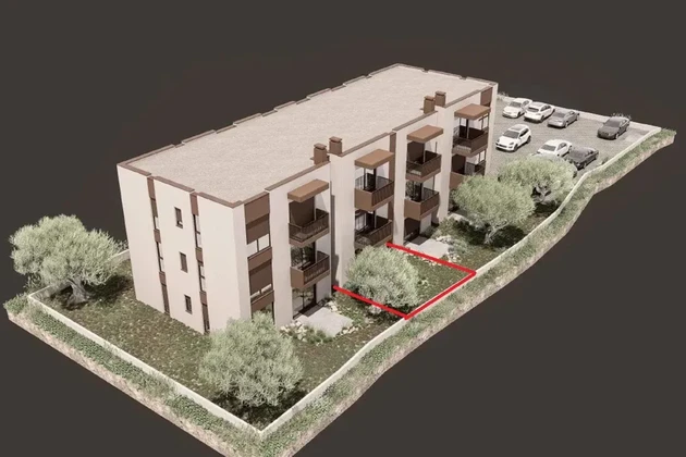 Vodice - PP1 con giardino, al piano terra di una nuova costruzione
