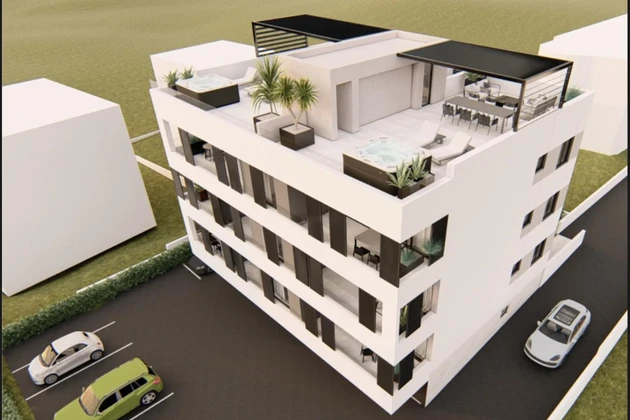 Panorámás kilátással rendelkező penthouse Zadarban eladó Horvátországban