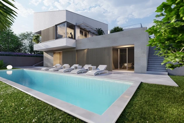 Villa di lusso in vendita a Malinska a pochi passi dal mare in Croazia
