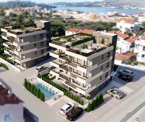 Moderni appartamenti a Ciovo con piscina e ascensore in vendita