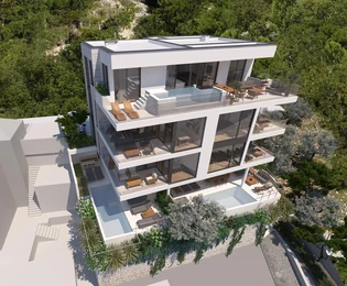 Luxuriöse Wohnung mit Pool in Dugi Rat zu verkaufen in Kroatien