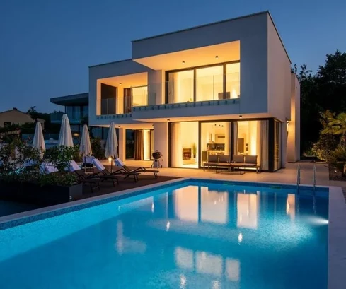 Villa bifamiliare con vista panoramica sul mare, Istria, Opatija