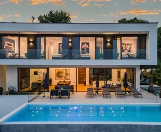 Istria, Medulin: Exquisite villa with breathtaking sea views