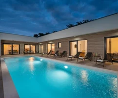 Svetvinčenat, Juršići: Moderne einfamilien-villa mit pool