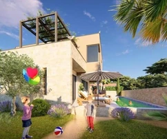 Villa contemporánea con piscina cerca del mar, Istria, Pula