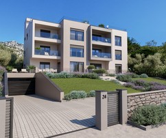 Modern apartmanok közvetlenül a tenger közelében